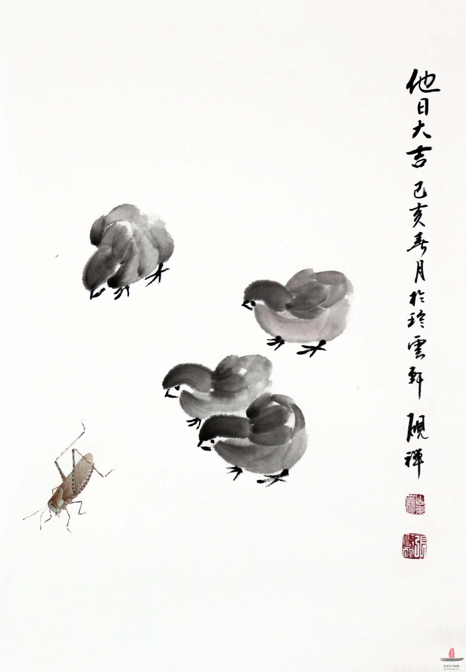 张清永花鸟《他日大吉》